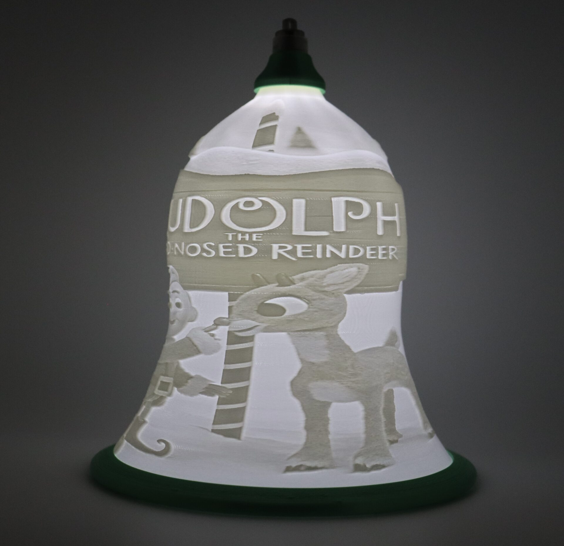 Christmas bell lithophane